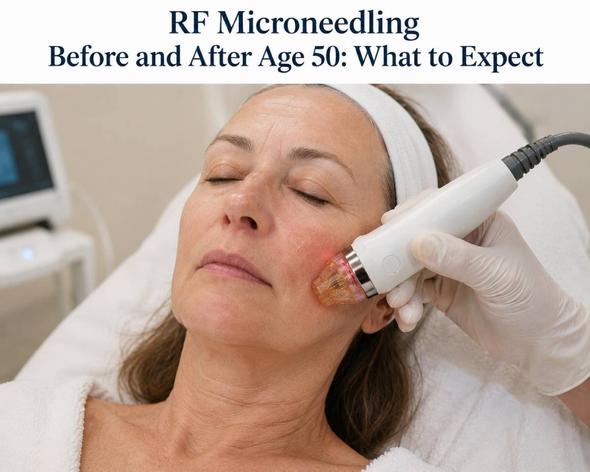 RF Microneedling Before and After Age 50: What to Expect