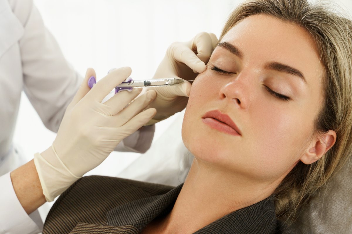 Sculptra injection on the cheek