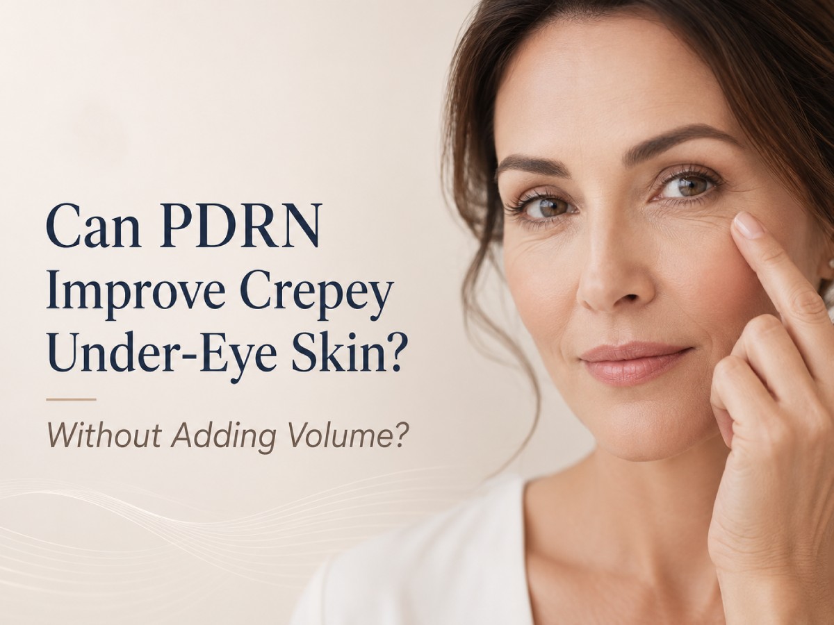 Can PDRN Improve Crepey Under-Eye Skin Without Adding Volume?