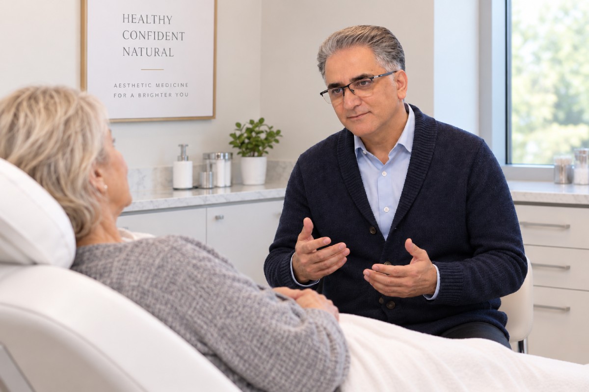 Consultation at the "Amazing New Face" aesthetic clinic