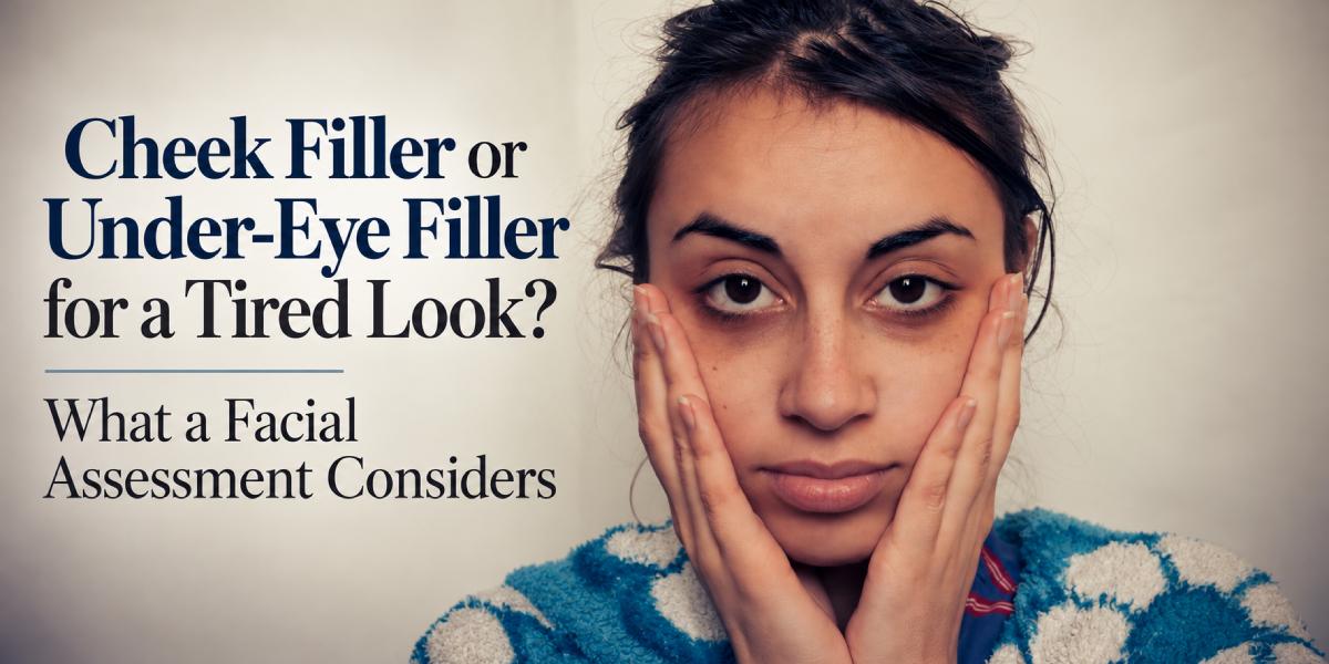Cheek Filler or Under-Eye Filler for a Tired Look? What a Facial Assessment Considers