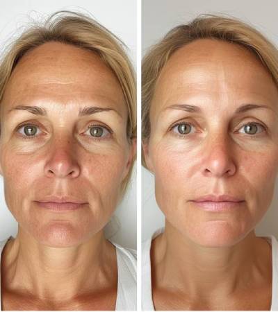 Forehead lines correction